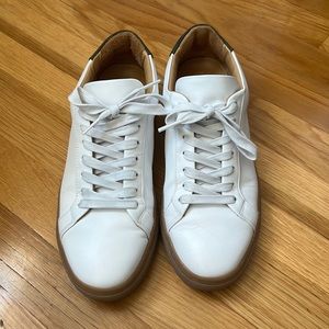 Thursday white shoes with green back